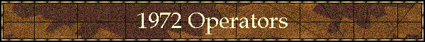 1972 Operators