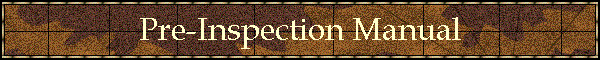 Pre-Inspection Manual